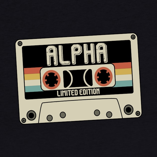 Alpha  - Limited Edition - Vintage Style by Debbie Art